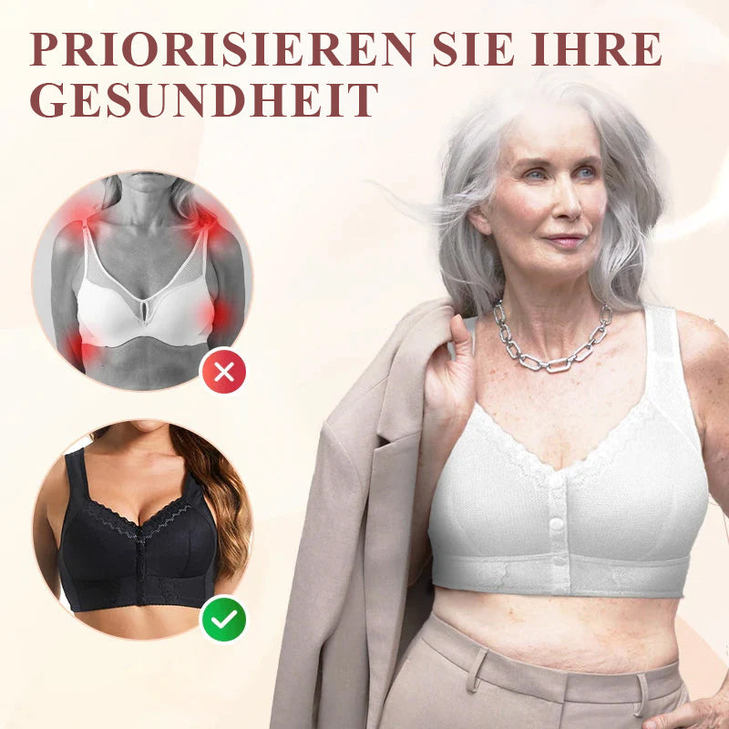 1+1 free | Cotton bra with front closure for seniors