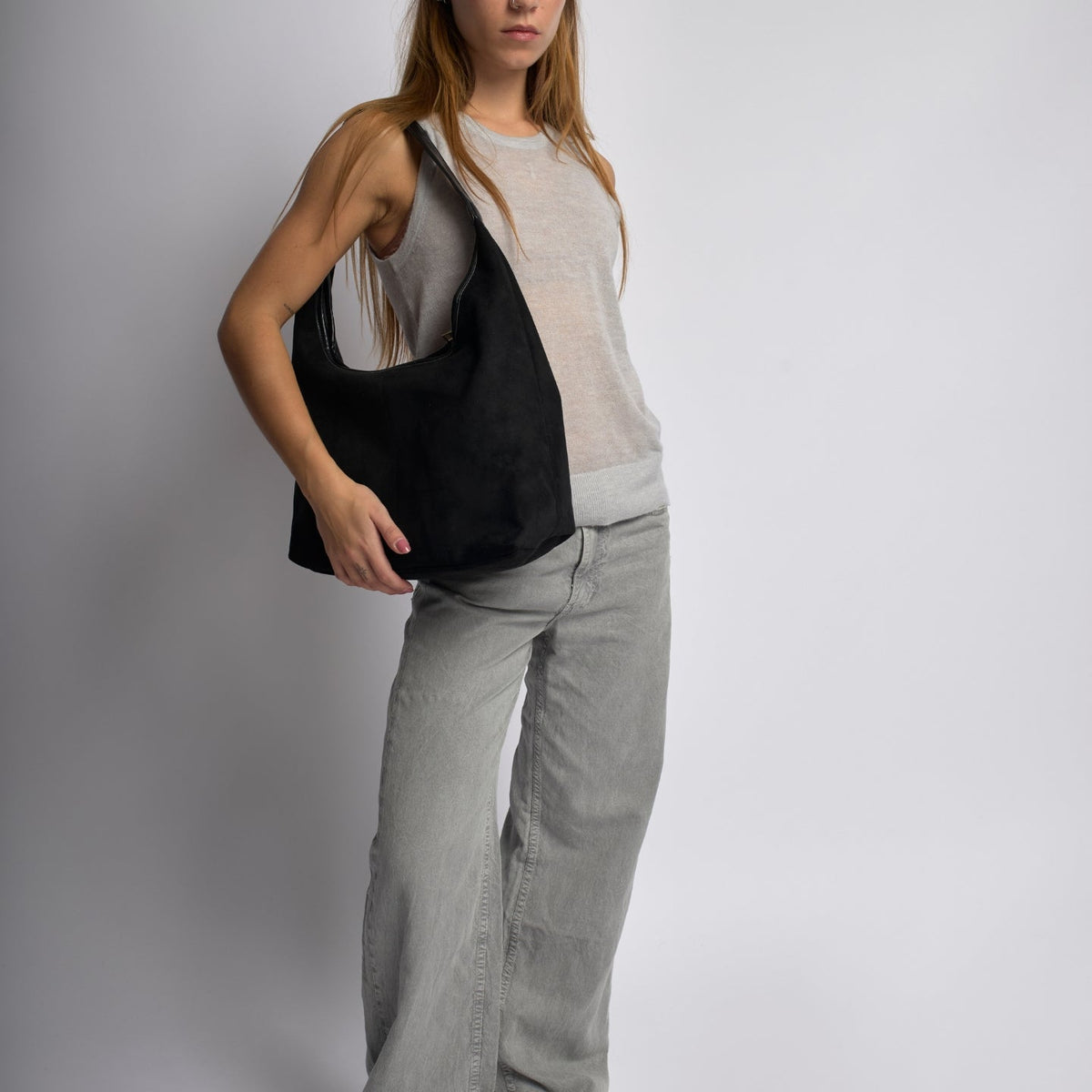 Suede Daily Leather Tote
