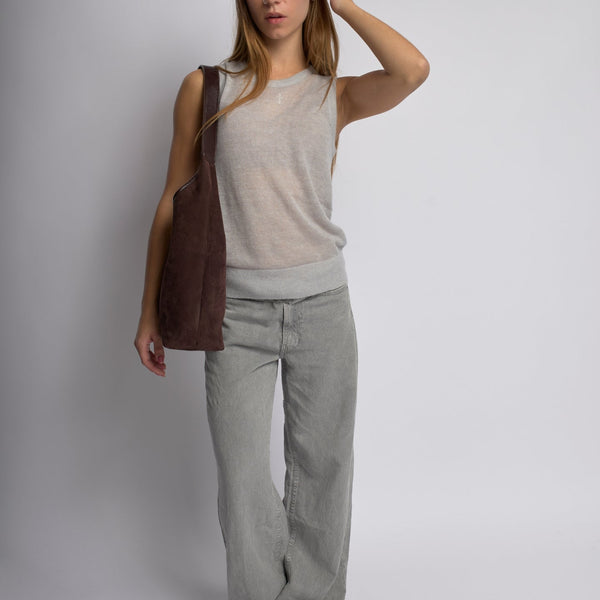 Suede Daily Leather Tote