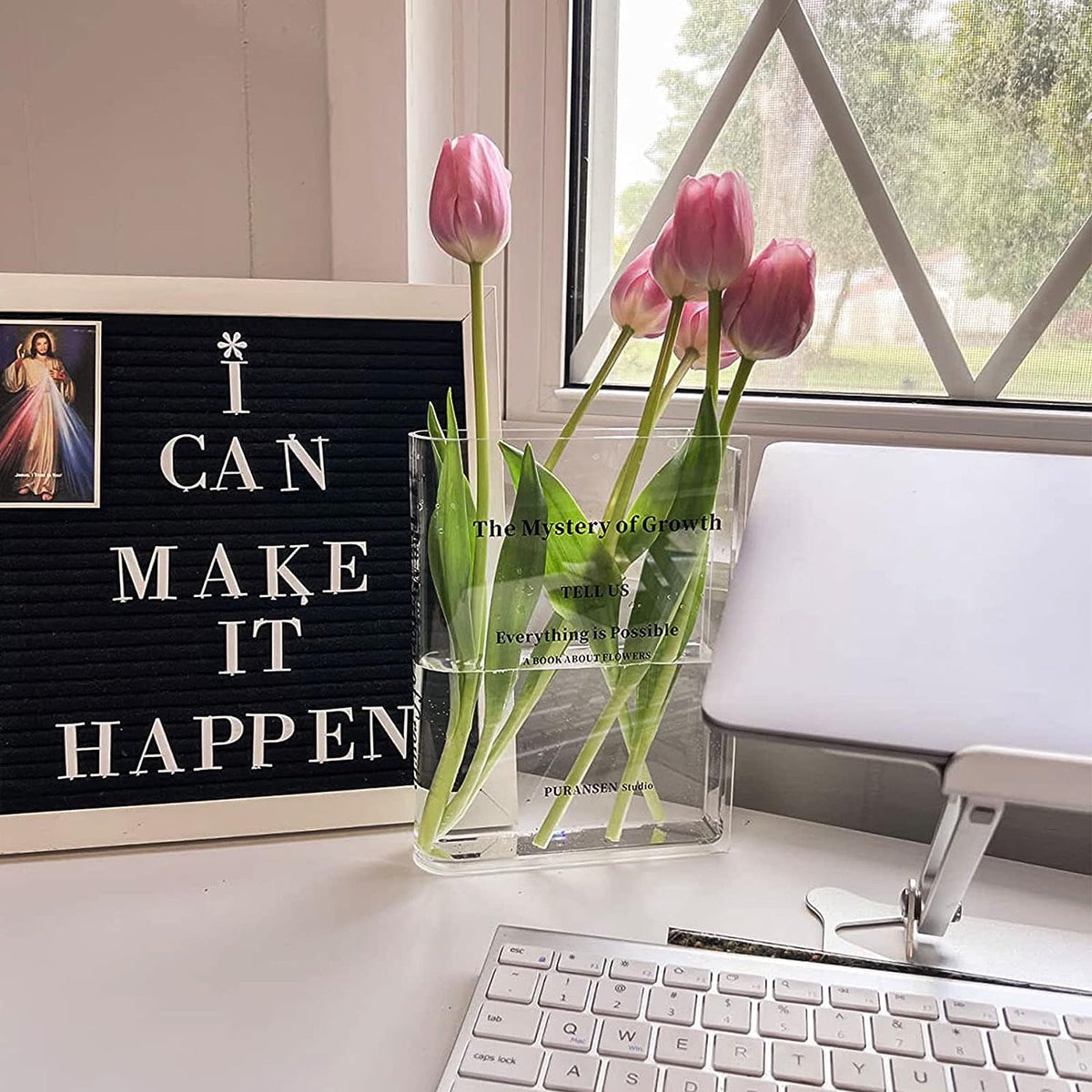 Last Day 1+1 FREE🔥 I  BookBloom™ Book Shape Acrylic Vase