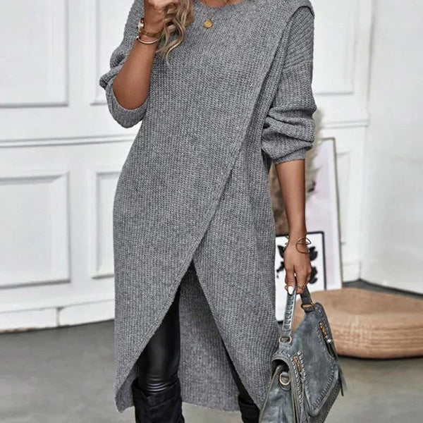 Emma | Luxurious Knit Dress with Slit for Women