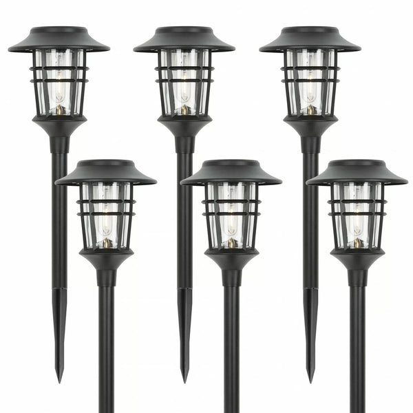 Garden lamps | Solar torch set of 6 pieces.