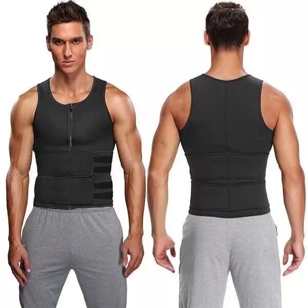 CoreSculpt™ - Men Body Shaper Sauna Vest Waist Trainer Double Belt
