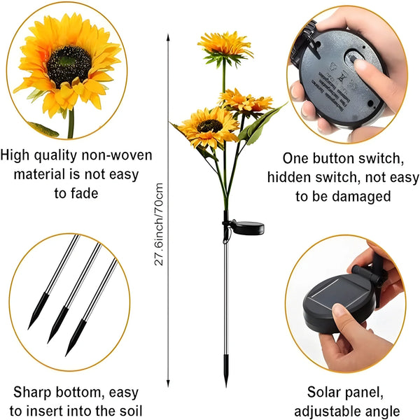 Kaliqo™ – Solar Sunflower LED Lights