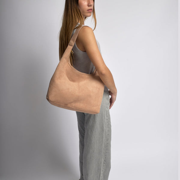 Suede Daily Leather Tote