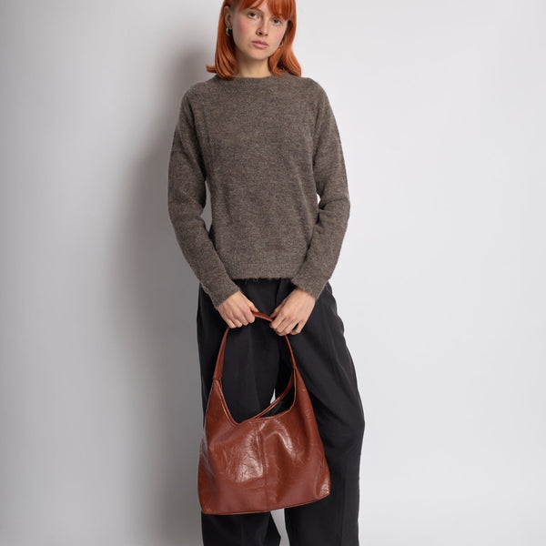 Scarlett Distressed Leather Tote