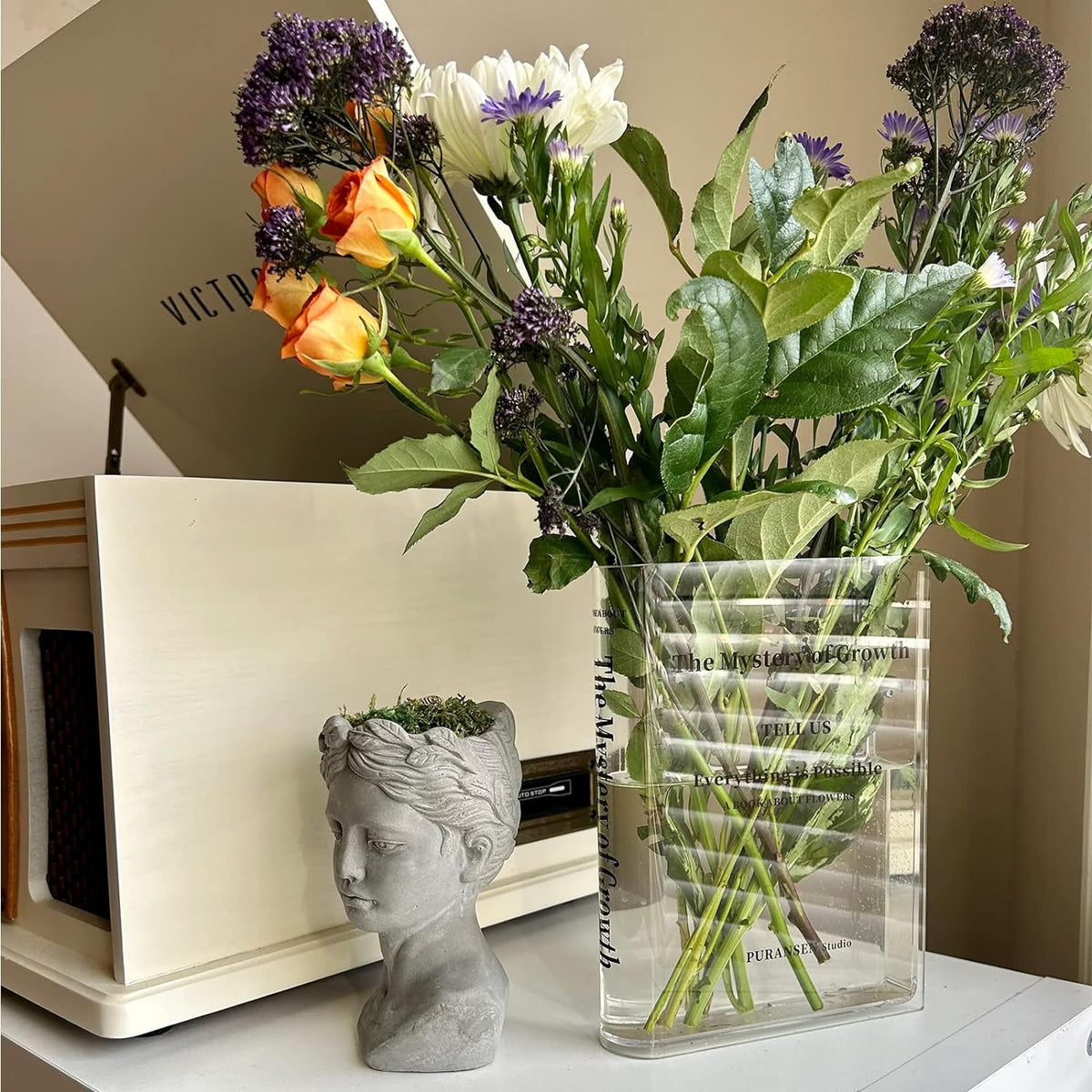 Last Day 1+1 FREE🔥 I  BookBloom™ Book Shape Acrylic Vase