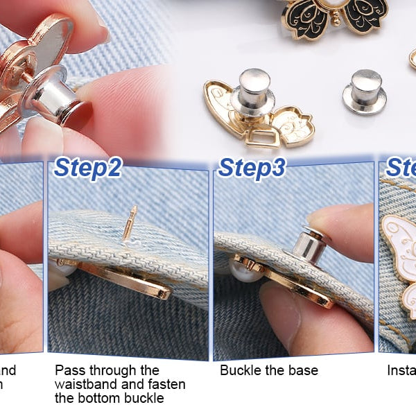 GlimmerWing – Stylish Detachable Butterfly Clips Set