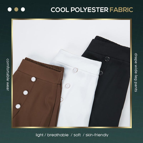 Elyseé™ Wide-Leg Pleated Trousers