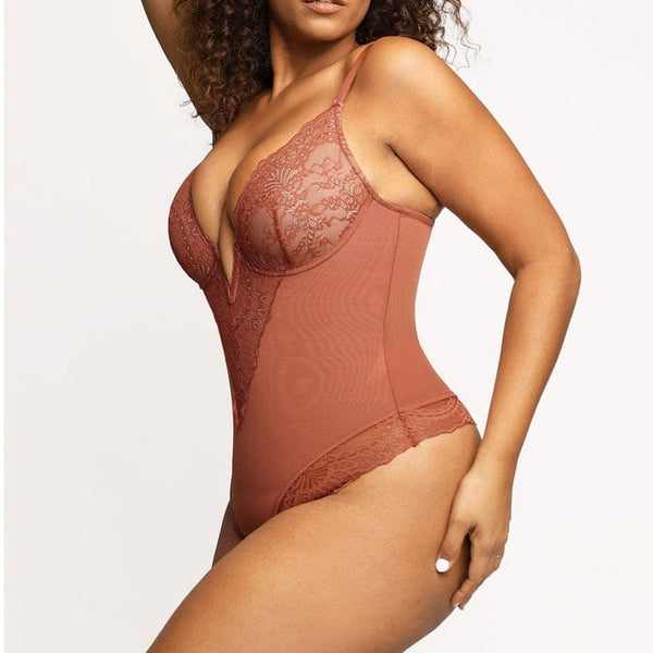 Margaretha™ Lace Thong Bodysuit