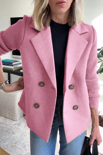 Amavira Blazer Coat | Wool Blend | 4-Button Design | Structured Fit