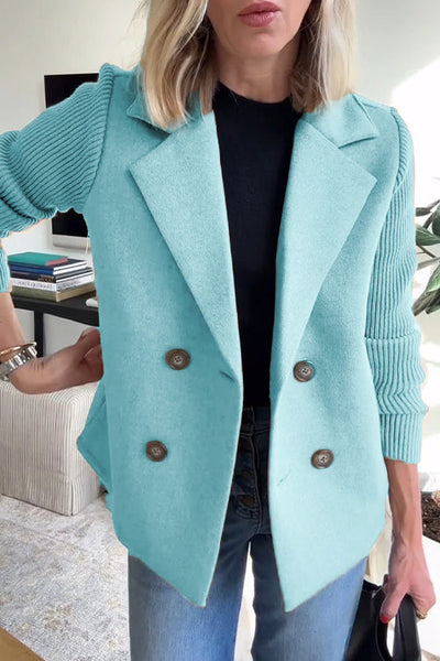 Amavira Blazer Coat | Wool Blend | 4-Button Design | Structured Fit