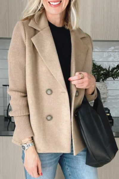 Amavira Blazer Coat | Wool Blend | 4-Button Design | Structured Fit
