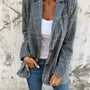 Aralya | Plaid Blazer | Classic Lapel Design