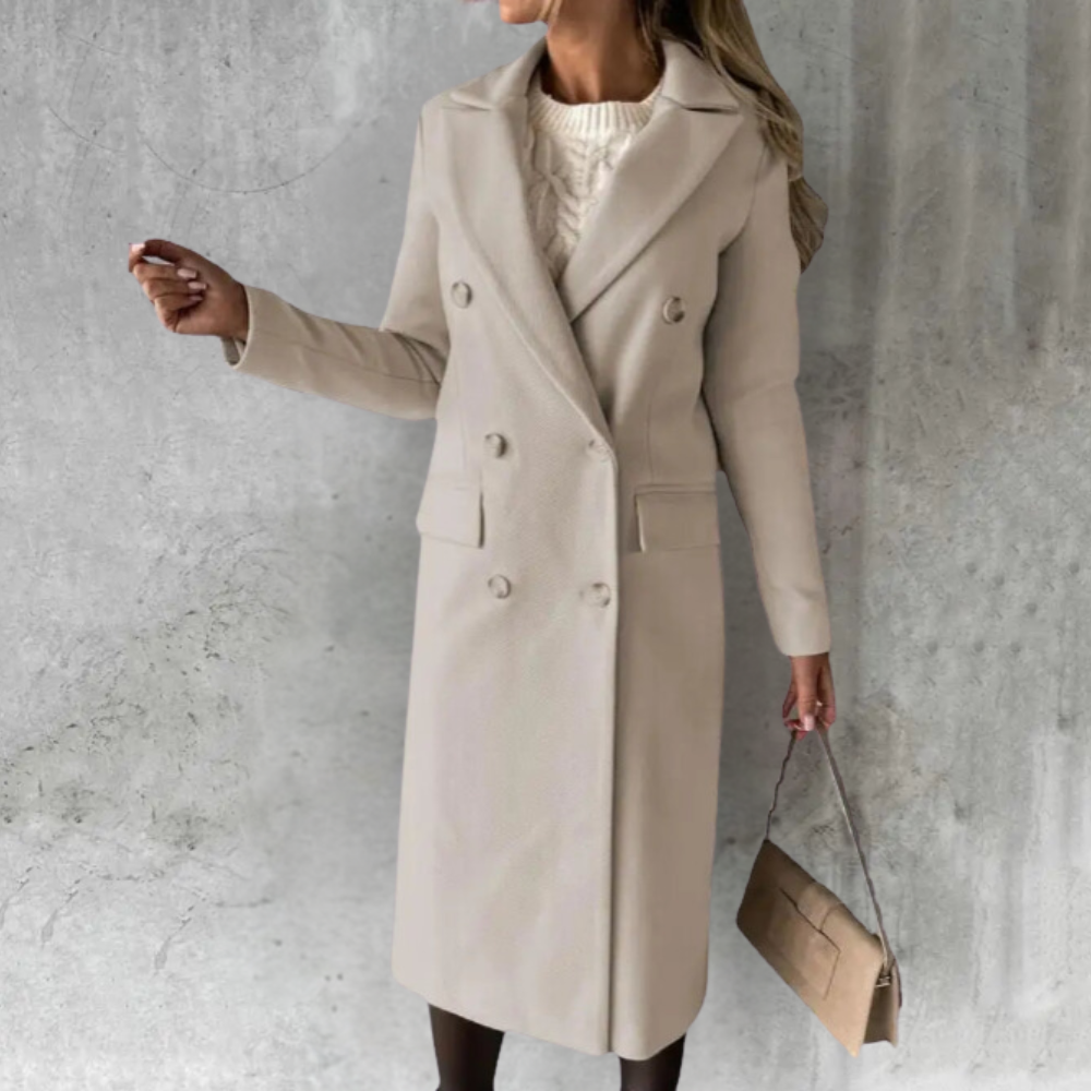 Aria | Trenchcoat | Long Winter Coat | Belted Warm Jacket
