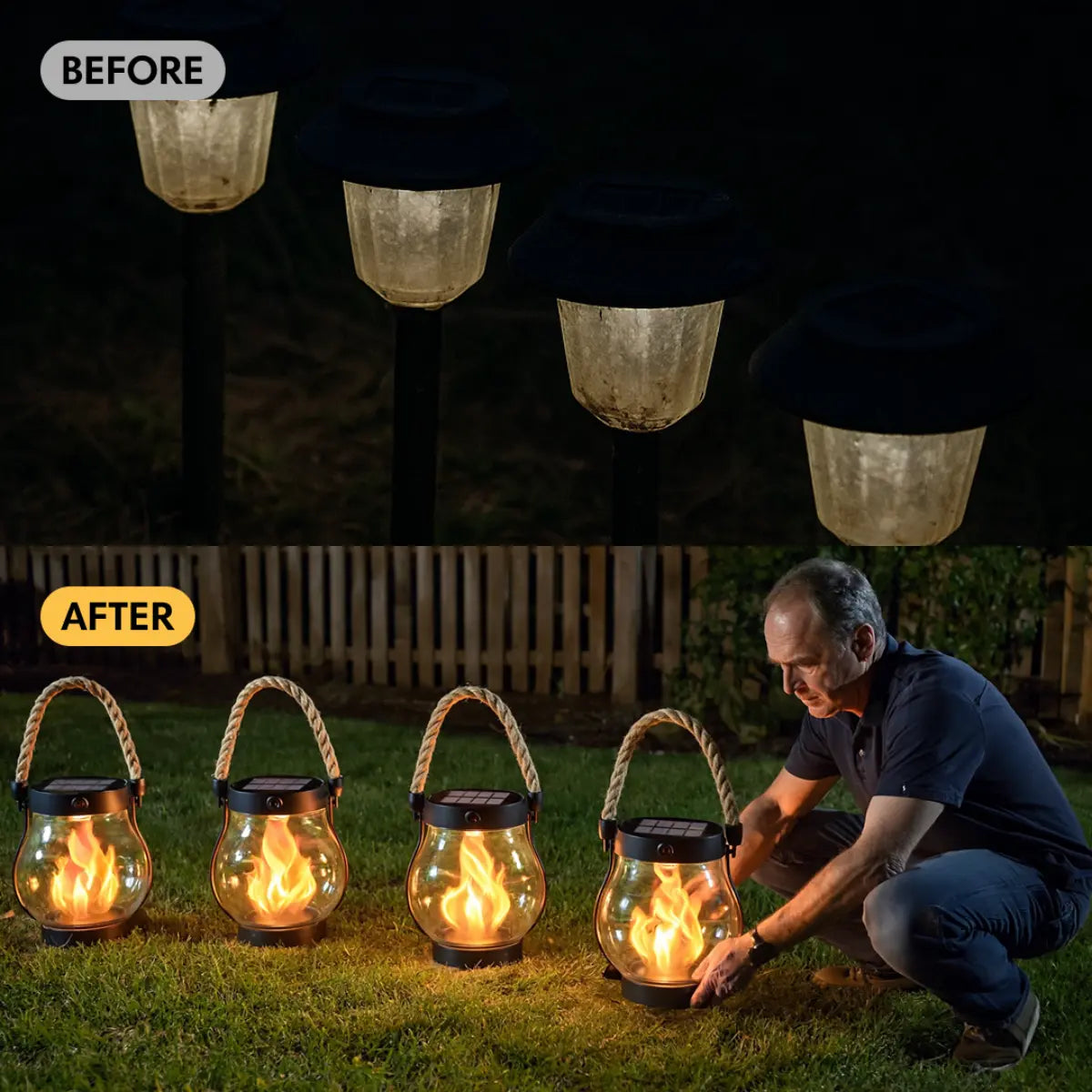 Kaliqo™ – Solar Lantern Outdoor Lights (set of 2)