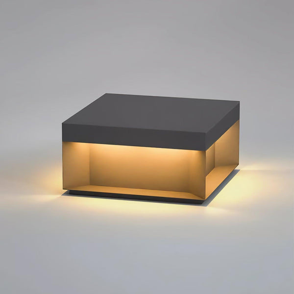 Outdoor post light with solar energy