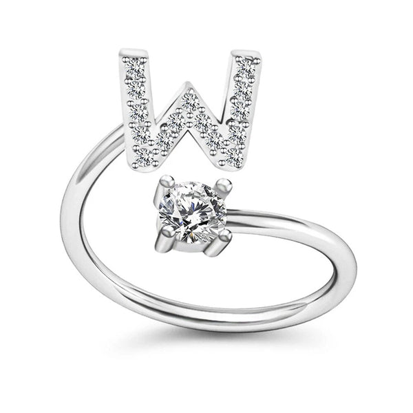 Personalized Initial Ring – Elegant and Custom Silver Jewelry