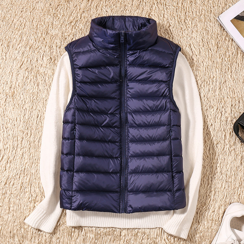 Clara Women's Waterproof Vest | White Duck Down Insulation