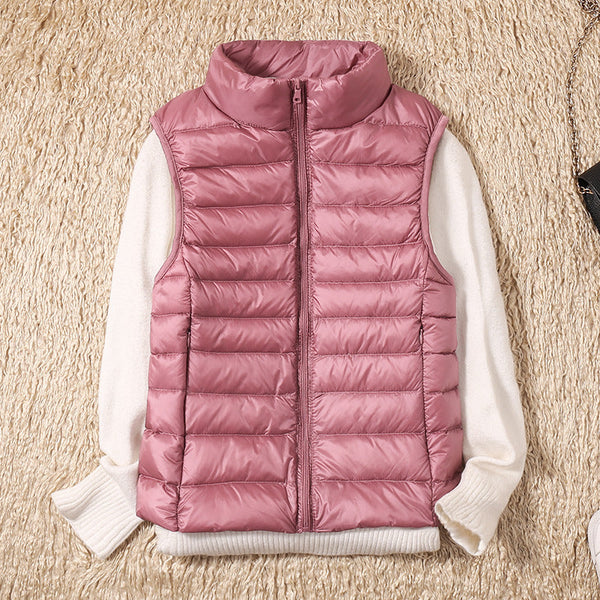 Clara Women's Waterproof Vest | White Duck Down Insulation