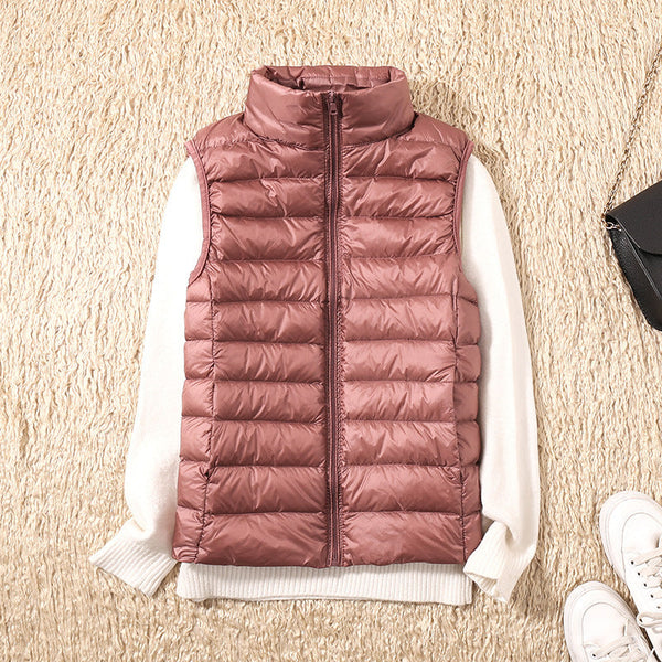 Clara Women's Waterproof Vest | White Duck Down Insulation