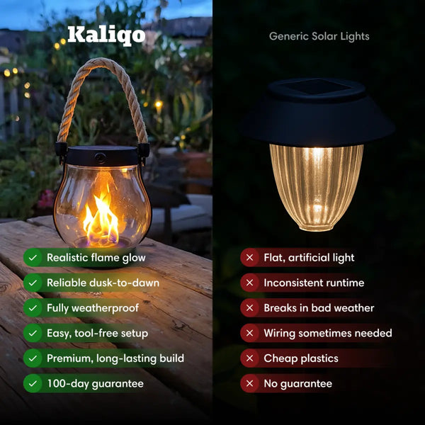 Kaliqo™ – Solar Lantern Outdoor Lights (set of 2)