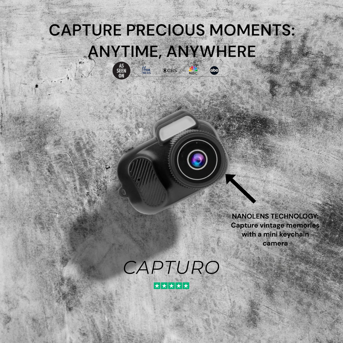 Capturo™ Vintage Keychain Camera