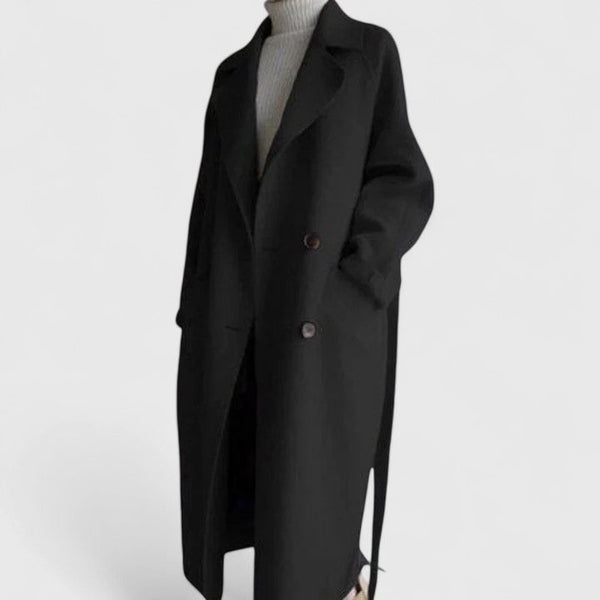 Zyrenya | Ladies’ Long Wool Coat | Tailored Fit | Elegant & Warm