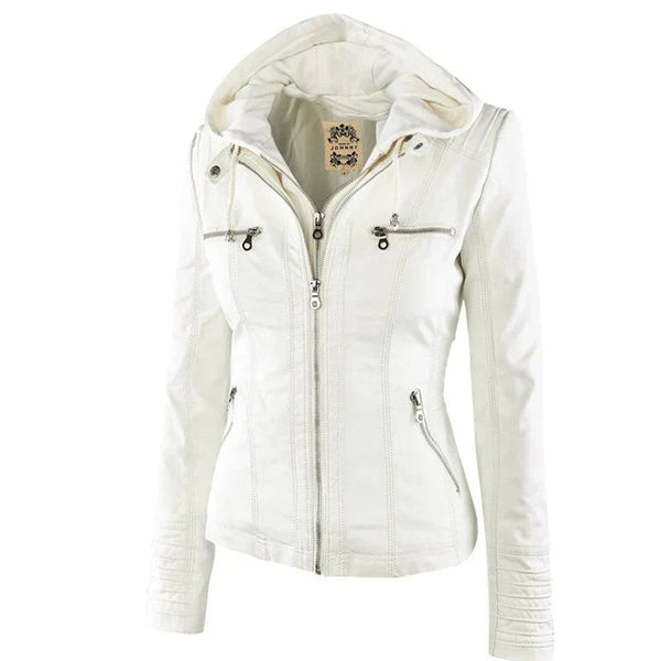 Elysia | Women's Faux Leather Jacket | Slim Fit | Water-Repellent