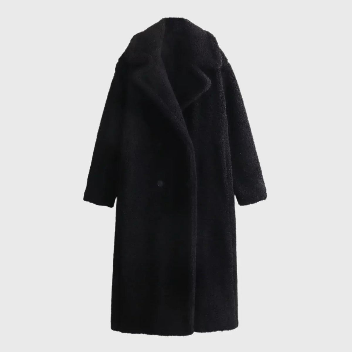 Gera | Winter Coat | Cozy Teddy Fabric, Double-Breasted Design