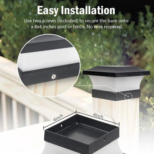 Nugee Short Light | Solar-Powered Column Light for Outdoors