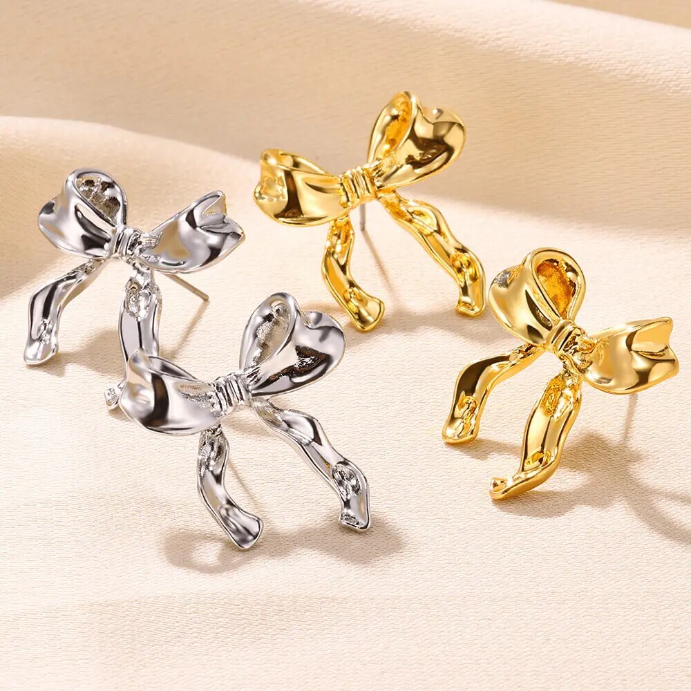 Bow Earrings – Casual amd Cute Non-Tarnish Jewelry