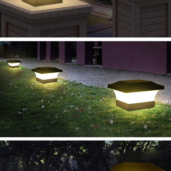 Nugee Short Light | Solar-Powered Column Light for Outdoors