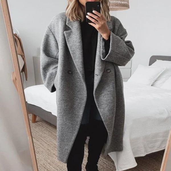 Hara Women's Winter Overcoat | Cotton Blend, Elegant Design