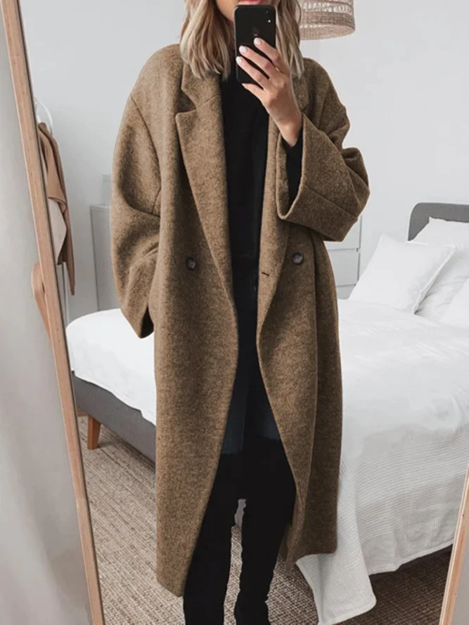 Hara Women's Winter Overcoat | Cotton Blend, Elegant Design