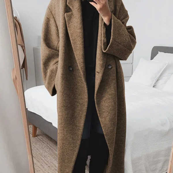 Hara Women's Winter Overcoat | Cotton Blend, Elegant Design