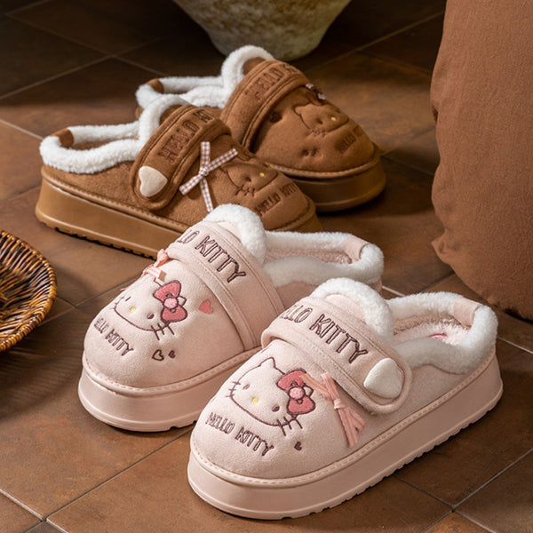 Hello Kitty Cozy Bow Slippers
