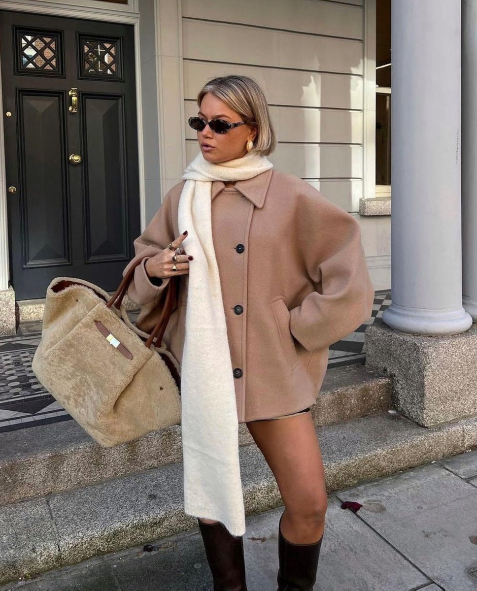 Sofia Oversized Wool Coat – Cozy and Chic Outerwear for Women