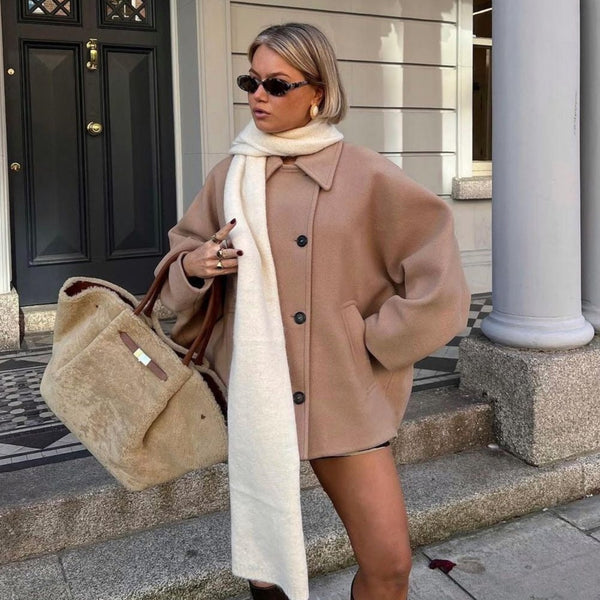 Sofia Oversized Wool Coat – Cozy and Chic Outerwear for Women