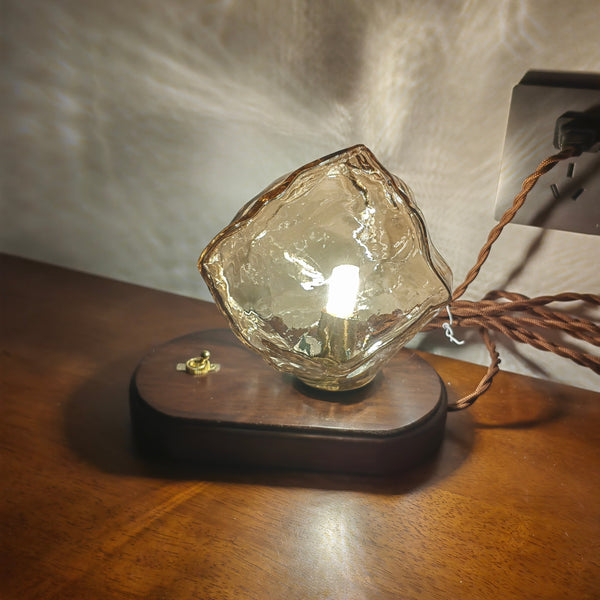 Ice Stone Glass Table Lamp