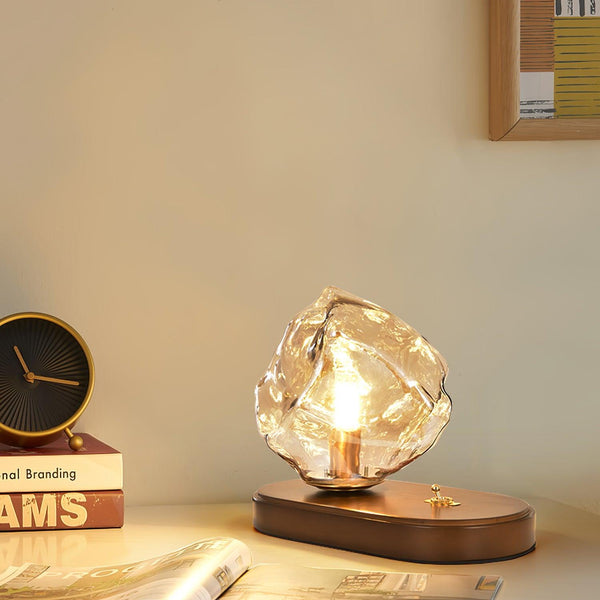 Ice Stone Glass Table Lamp