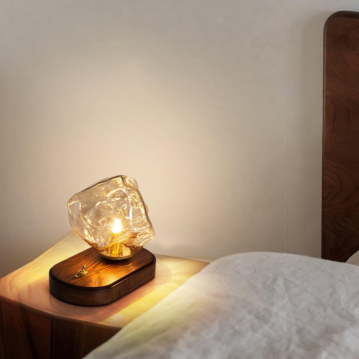 Ice Stone Glass Table Lamp