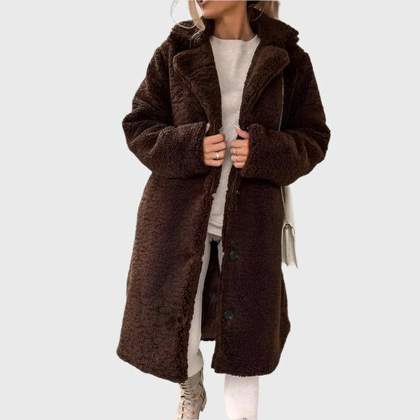 Indie Winter Coat | Longline Plush Faux Fur Design