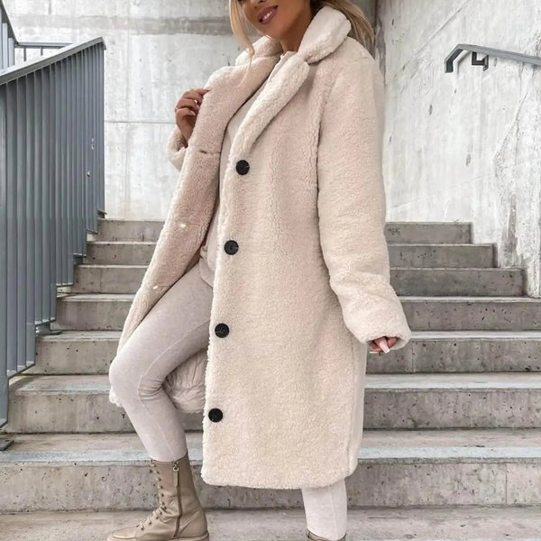 Indie Winter Coat | Longline Plush Faux Fur Design