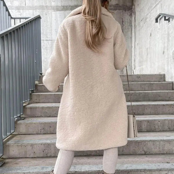 Indie Winter Coat | Longline Plush Faux Fur Design