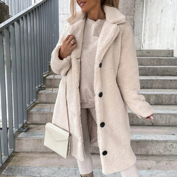 Indie Winter Coat | Longline Plush Faux Fur Design