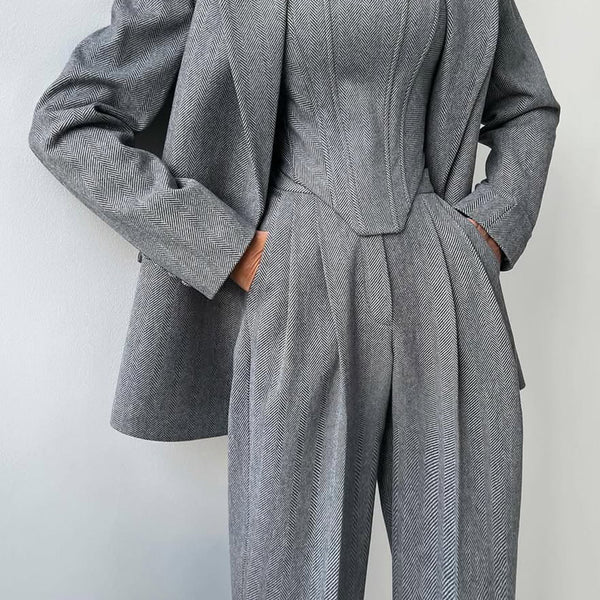 Kira | Three-Piece Set | Double-Breasted Blazer | Tailored Fit