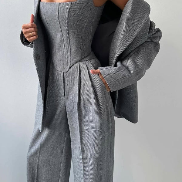 Kira | Three-Piece Set | Double-Breasted Blazer | Tailored Fit