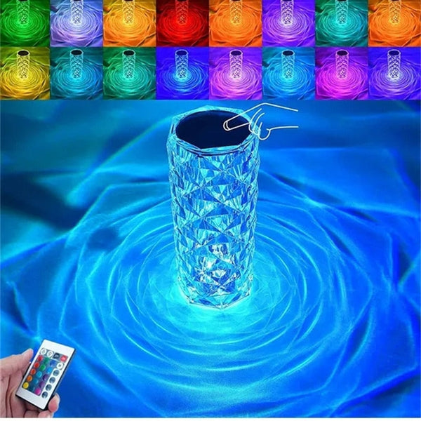 Crystal LED Diamond Touch Lamp
