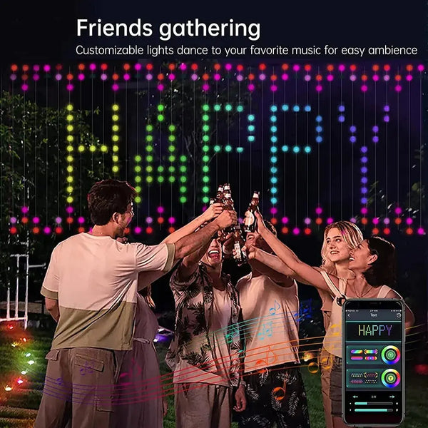 LED Rhythm Curtains with Lights